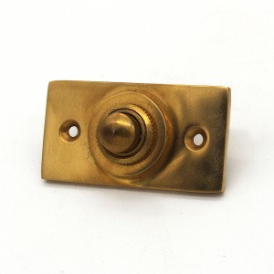 sonnette Art Nouveau en laiton patiné | plaque de sonnette avec bouton de sonnette| sonnette ancienne P9281